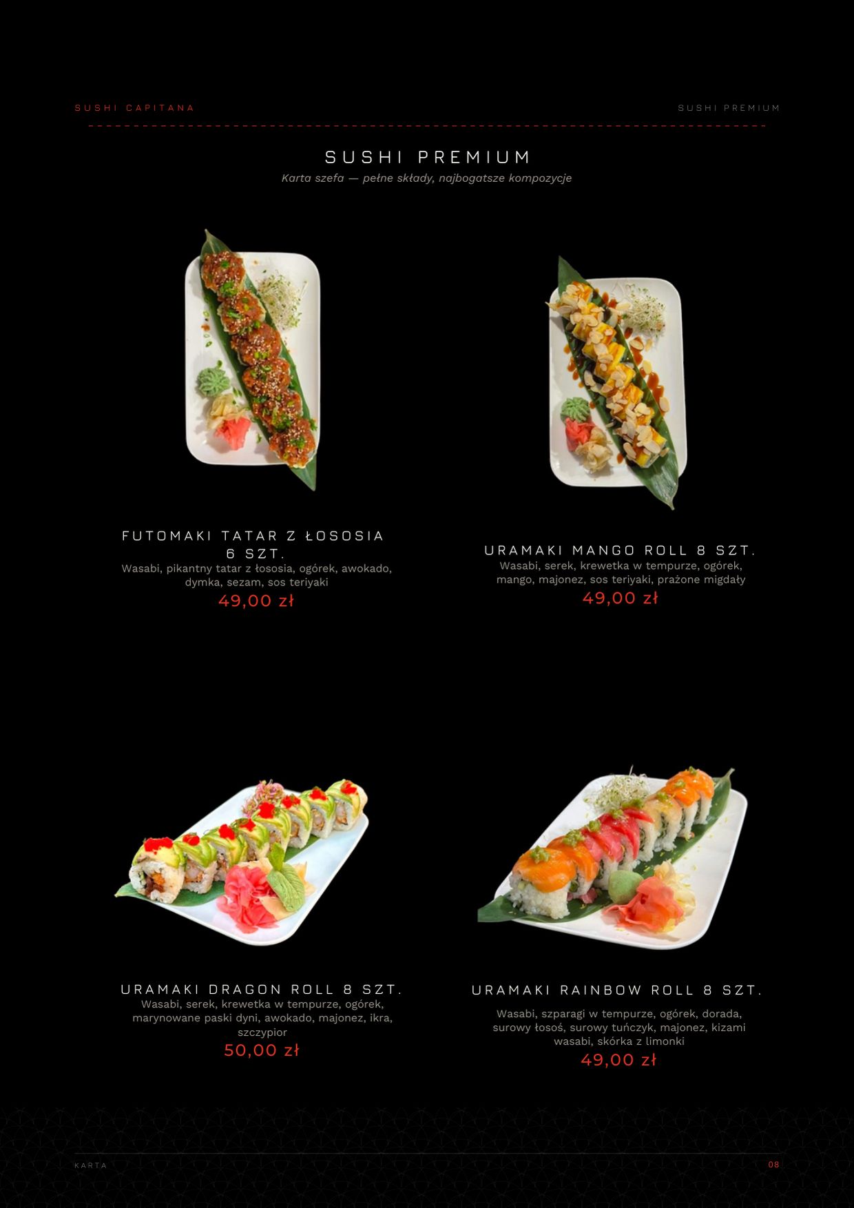 Karta Sushi Capitana — strona 8