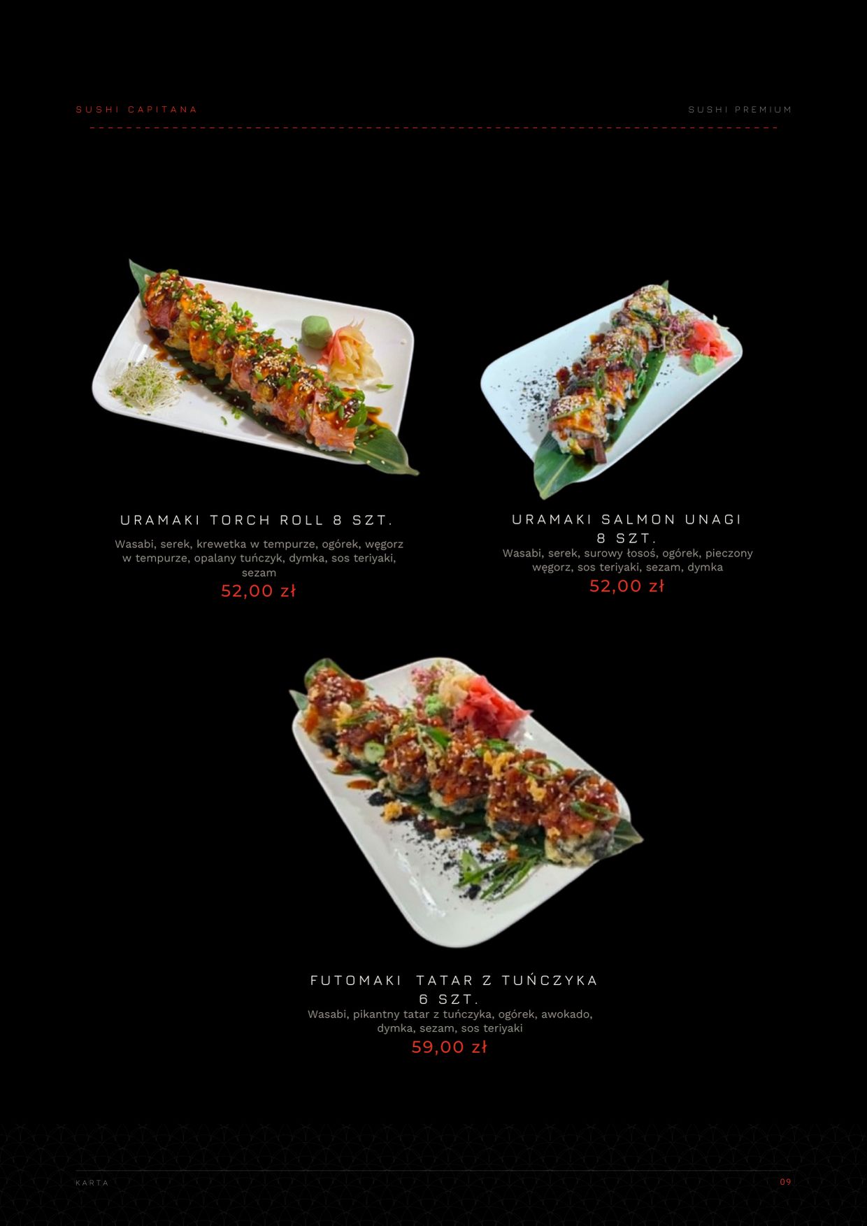 Karta Sushi Capitana — strona 9