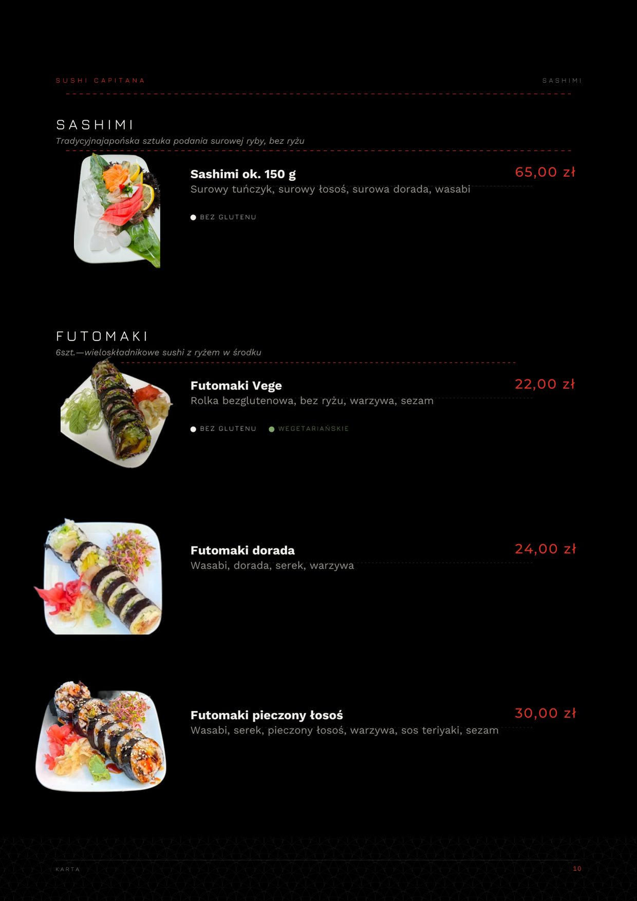Karta Sushi Capitana — strona 10