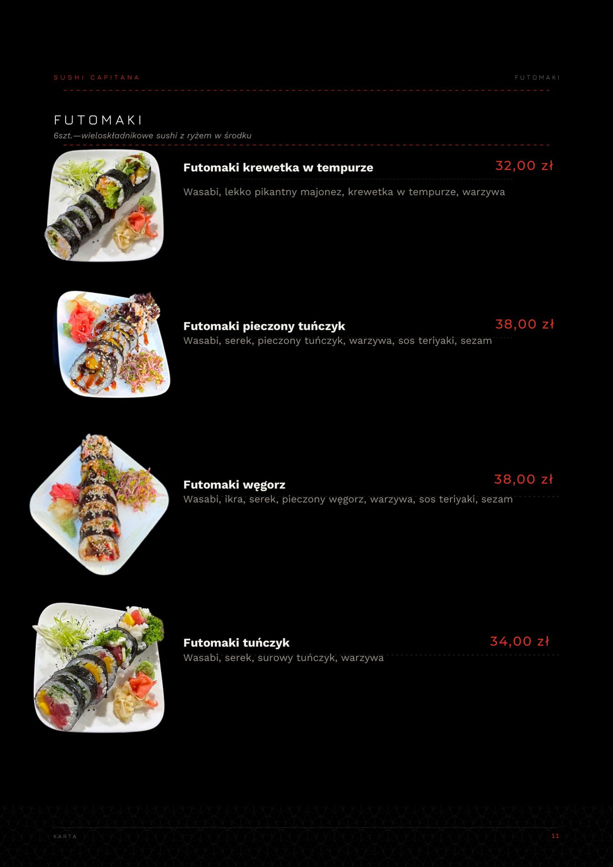 Karta Sushi Capitana — strona 11