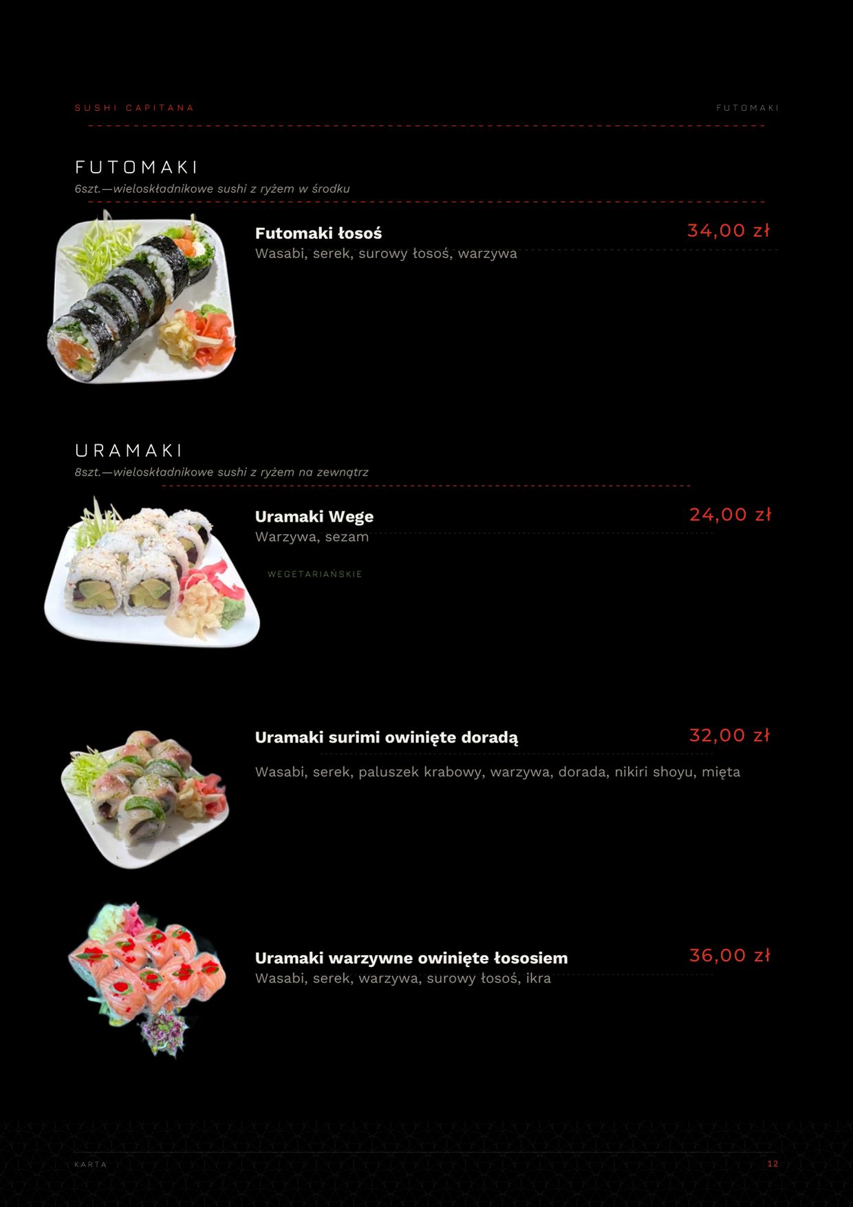 Karta Sushi Capitana — strona 12