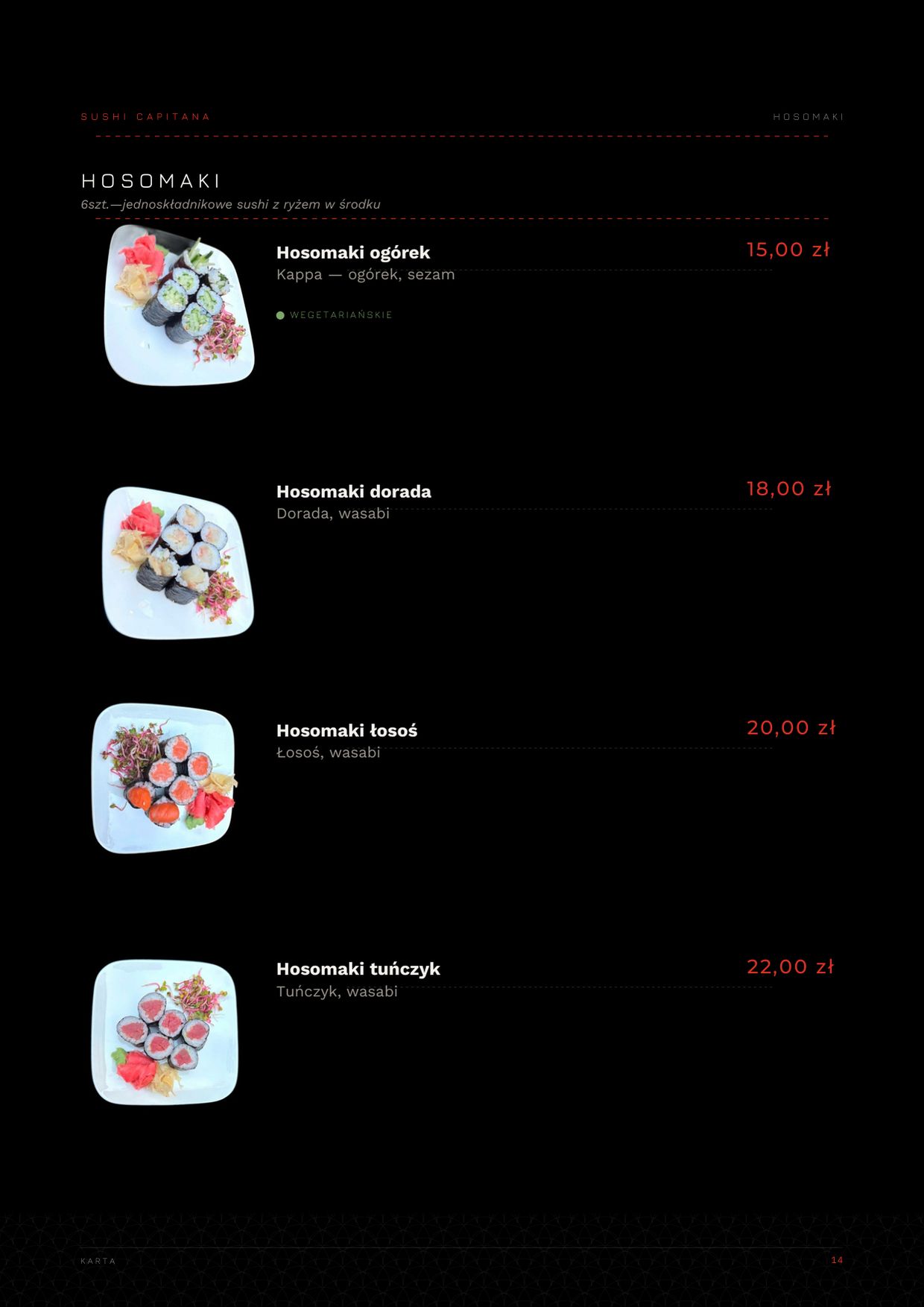Karta Sushi Capitana — strona 14